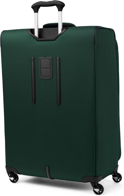 Maxlite 5 Softside Expandable Luggage with 4 Spinner Wheels, Lightweight Suitcase, Men and Women, Slate Green, Carry-on 21-Inch