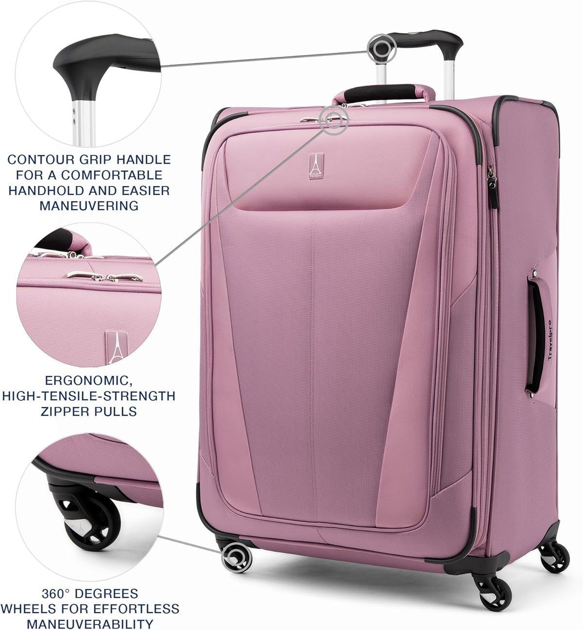 Maxlite 5 Softside Expandable Luggage with 4 Spinner Wheels, Lightweight Suitcase, Men and Women, Slate Green, Carry-on 21-Inch