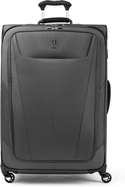Maxlite 5 Softside Expandable Luggage with 4 Spinner Wheels, Lightweight Suitcase, Men and Women, Slate Green, Carry-on 21-Inch