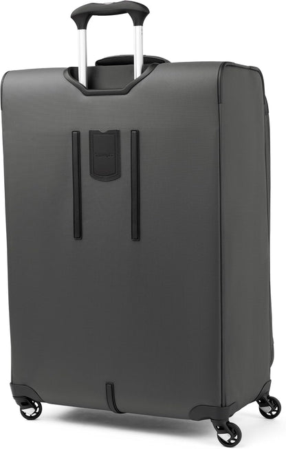 Maxlite 5 Softside Expandable Luggage with 4 Spinner Wheels, Lightweight Suitcase, Men and Women, Slate Green, Carry-on 21-Inch