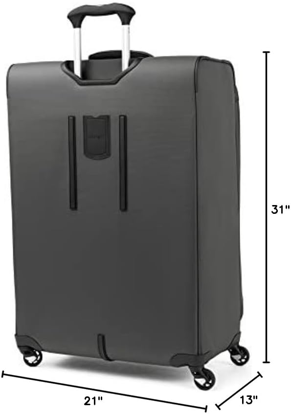 Maxlite 5 Softside Expandable Luggage with 4 Spinner Wheels, Lightweight Suitcase, Men and Women, Slate Green, Carry-on 21-Inch