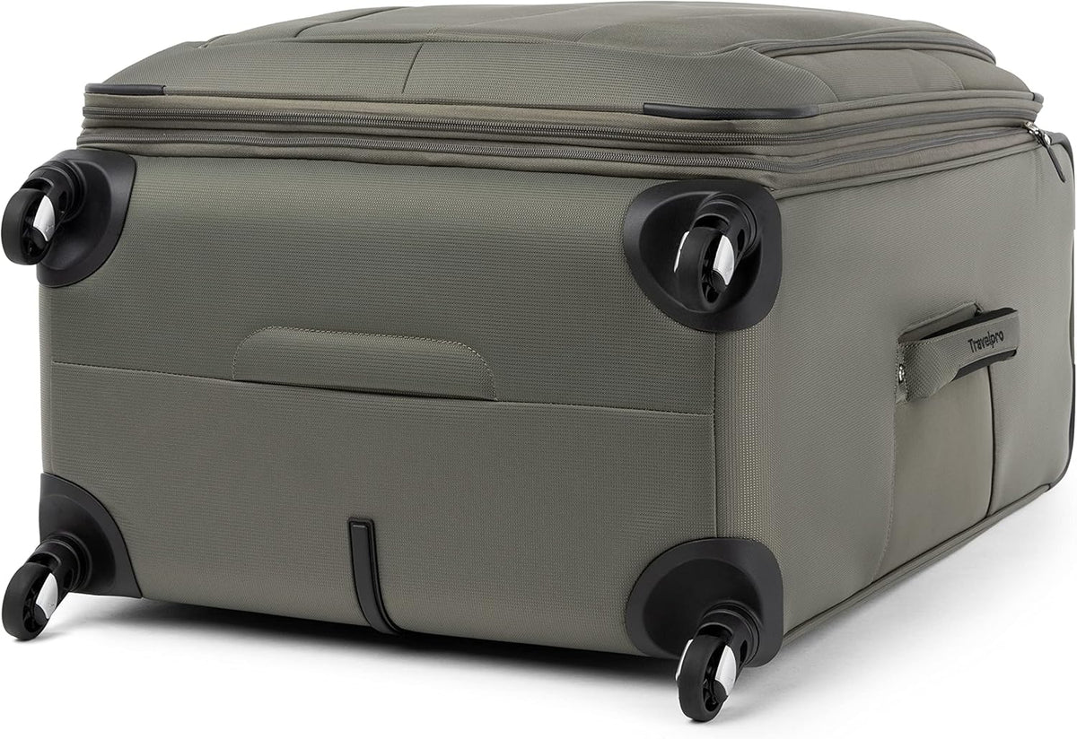 Maxlite 5 Softside Expandable Luggage with 4 Spinner Wheels, Lightweight Suitcase, Men and Women, Slate Green, Carry-on 21-Inch