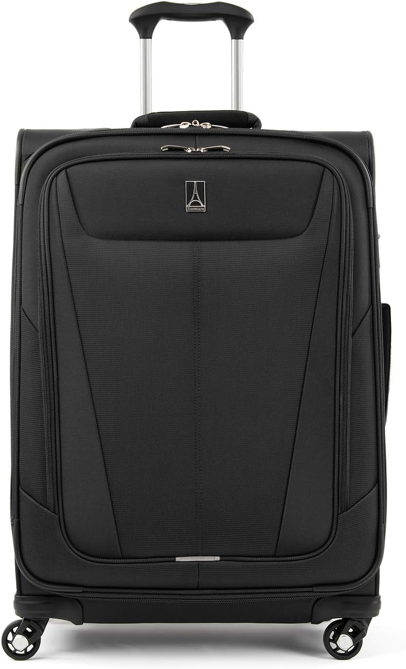 Maxlite 5 Softside Expandable Luggage with 4 Spinner Wheels, Lightweight Suitcase, Men and Women, Slate Green, Carry-on 21-Inch