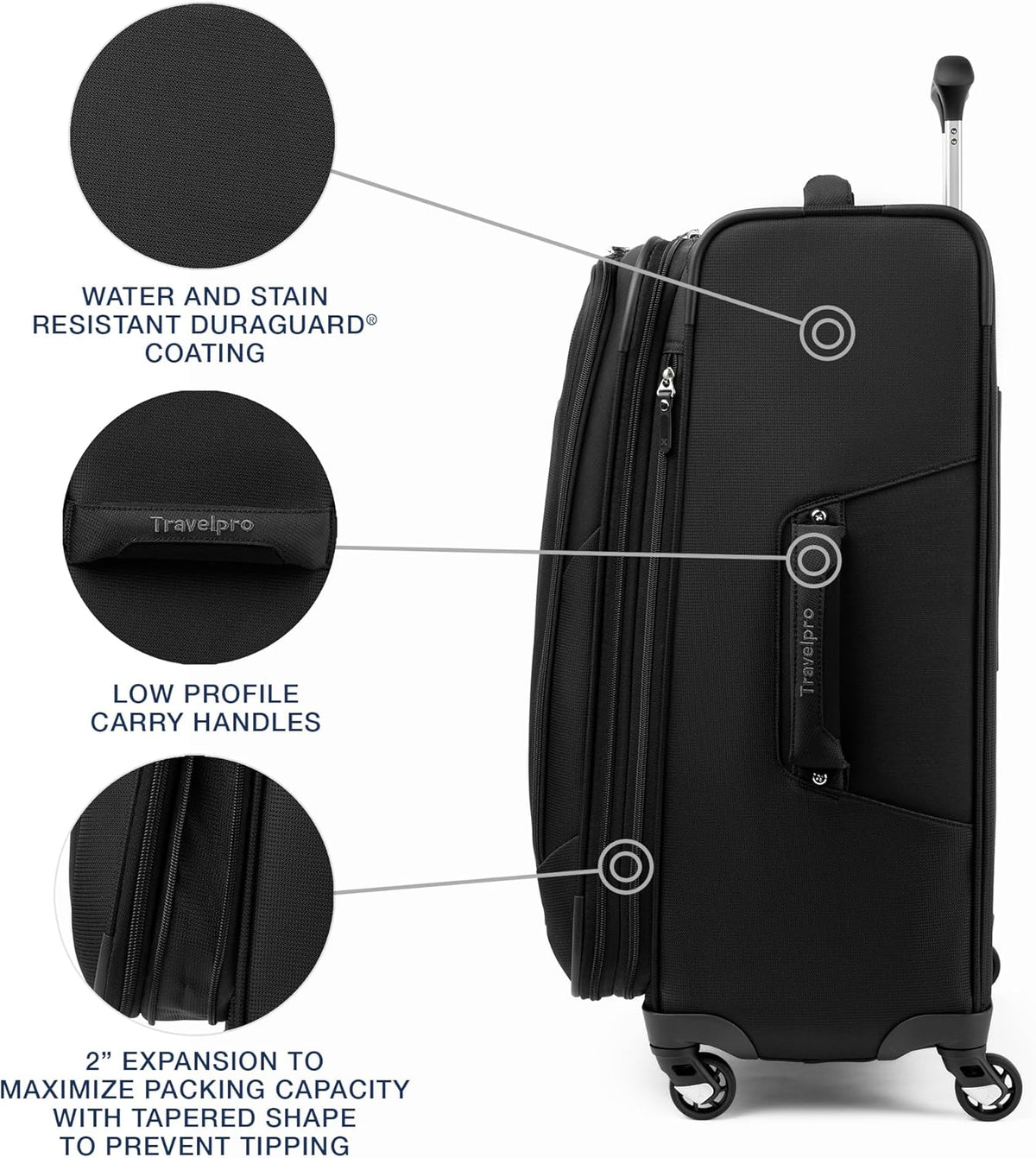 Maxlite 5 Softside Expandable Luggage with 4 Spinner Wheels, Lightweight Suitcase, Men and Women, Slate Green, Carry-on 21-Inch