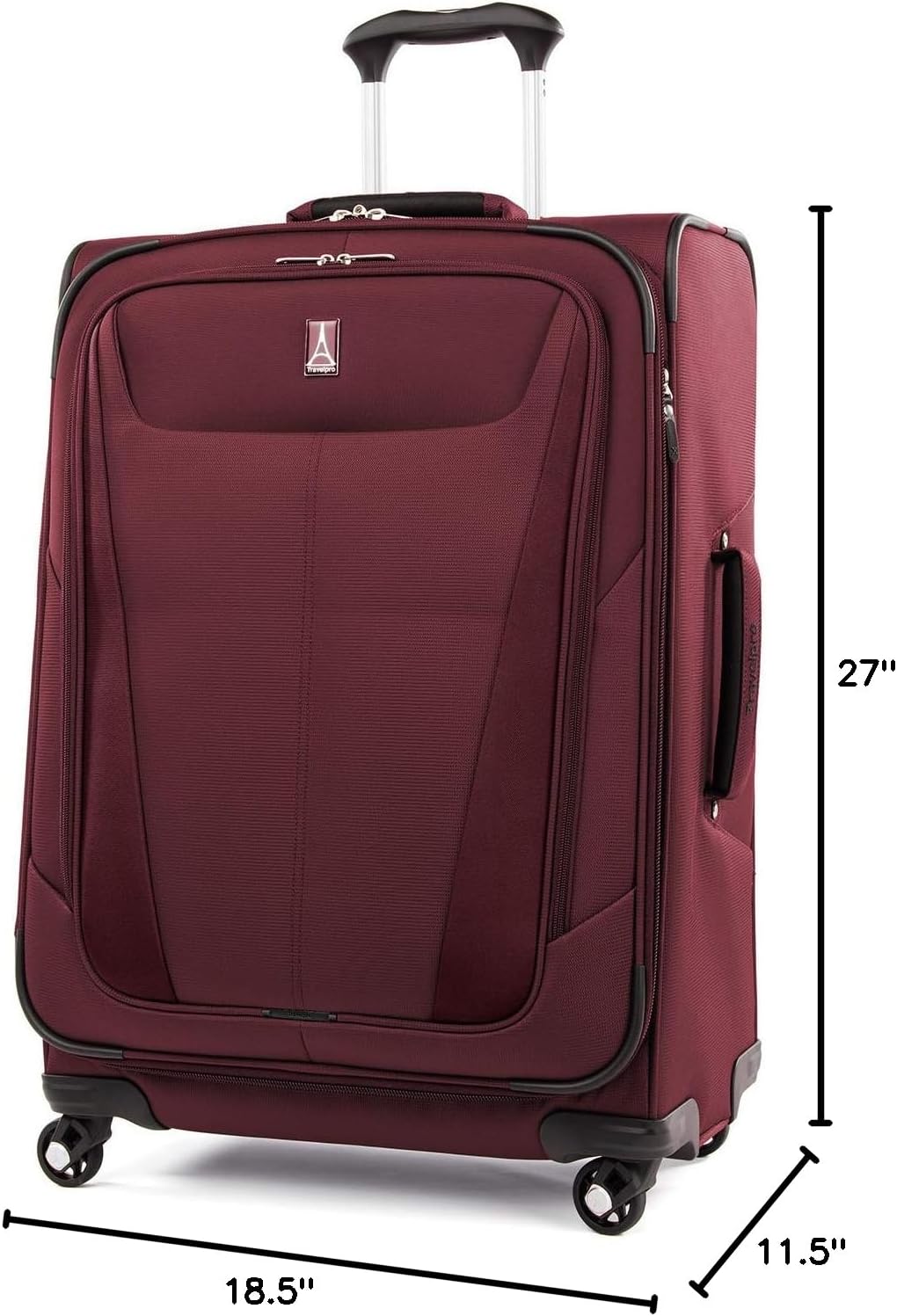 Maxlite 5 Softside Expandable Luggage with 4 Spinner Wheels, Lightweight Suitcase, Men and Women, Slate Green, Carry-on 21-Inch