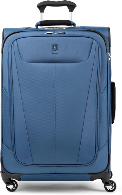 Maxlite 5 Softside Expandable Luggage with 4 Spinner Wheels, Lightweight Suitcase, Men and Women, Slate Green, Carry-on 21-Inch