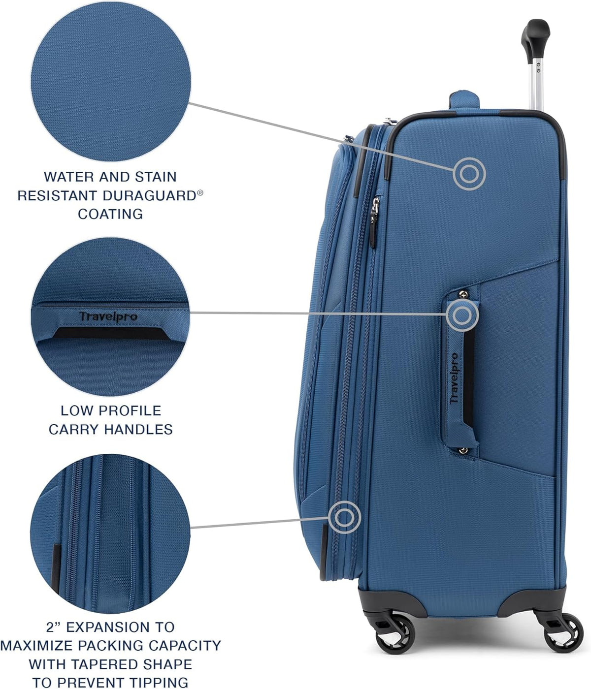 Maxlite 5 Softside Expandable Luggage with 4 Spinner Wheels, Lightweight Suitcase, Men and Women, Slate Green, Carry-on 21-Inch