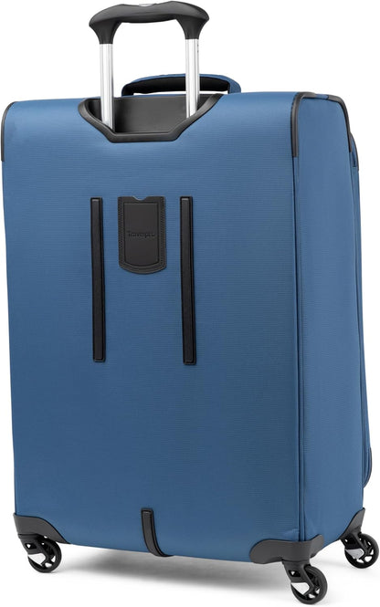 Maxlite 5 Softside Expandable Luggage with 4 Spinner Wheels, Lightweight Suitcase, Men and Women, Slate Green, Carry-on 21-Inch
