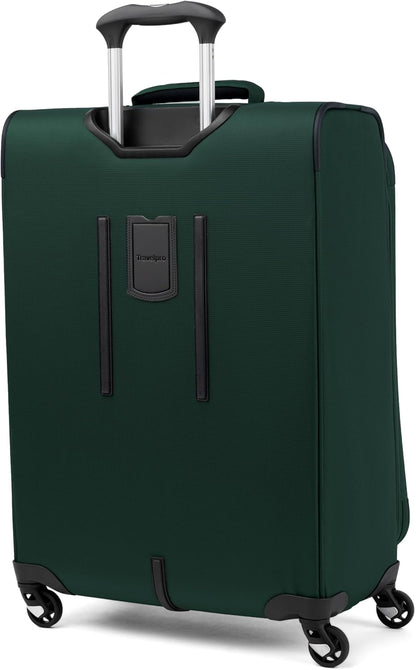 Maxlite 5 Softside Expandable Luggage with 4 Spinner Wheels, Lightweight Suitcase, Men and Women, Slate Green, Carry-on 21-Inch