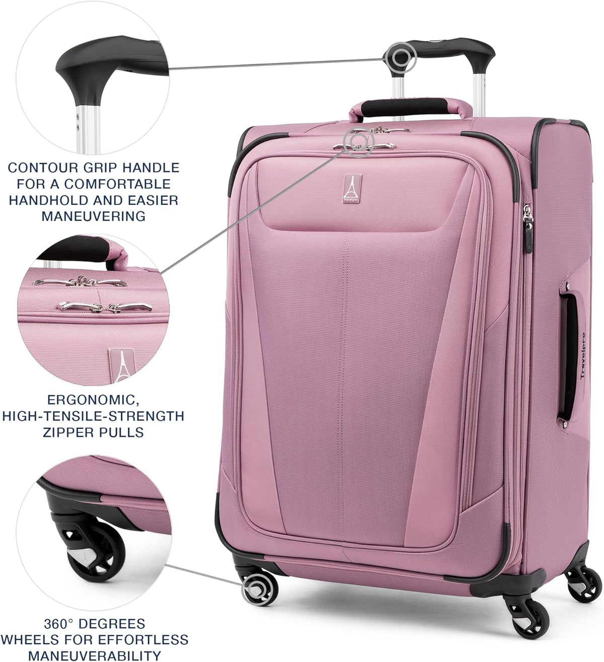 Maxlite 5 Softside Expandable Luggage with 4 Spinner Wheels, Lightweight Suitcase, Men and Women, Slate Green, Carry-on 21-Inch