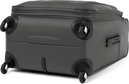 Maxlite 5 Softside Expandable Luggage with 4 Spinner Wheels, Lightweight Suitcase, Men and Women, Slate Green, Carry-on 21-Inch