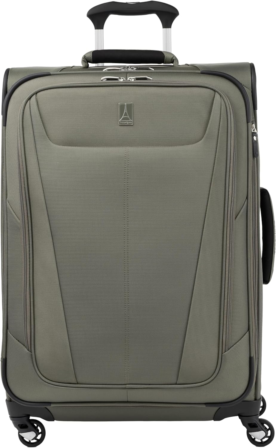 Maxlite 5 Softside Expandable Luggage with 4 Spinner Wheels, Lightweight Suitcase, Men and Women, Slate Green, Carry-on 21-Inch