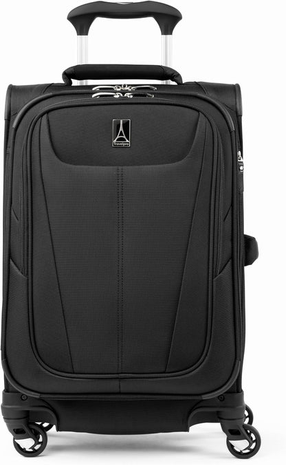 Maxlite 5 Softside Expandable Luggage with 4 Spinner Wheels, Lightweight Suitcase, Men and Women, Slate Green, Carry-on 21-Inch