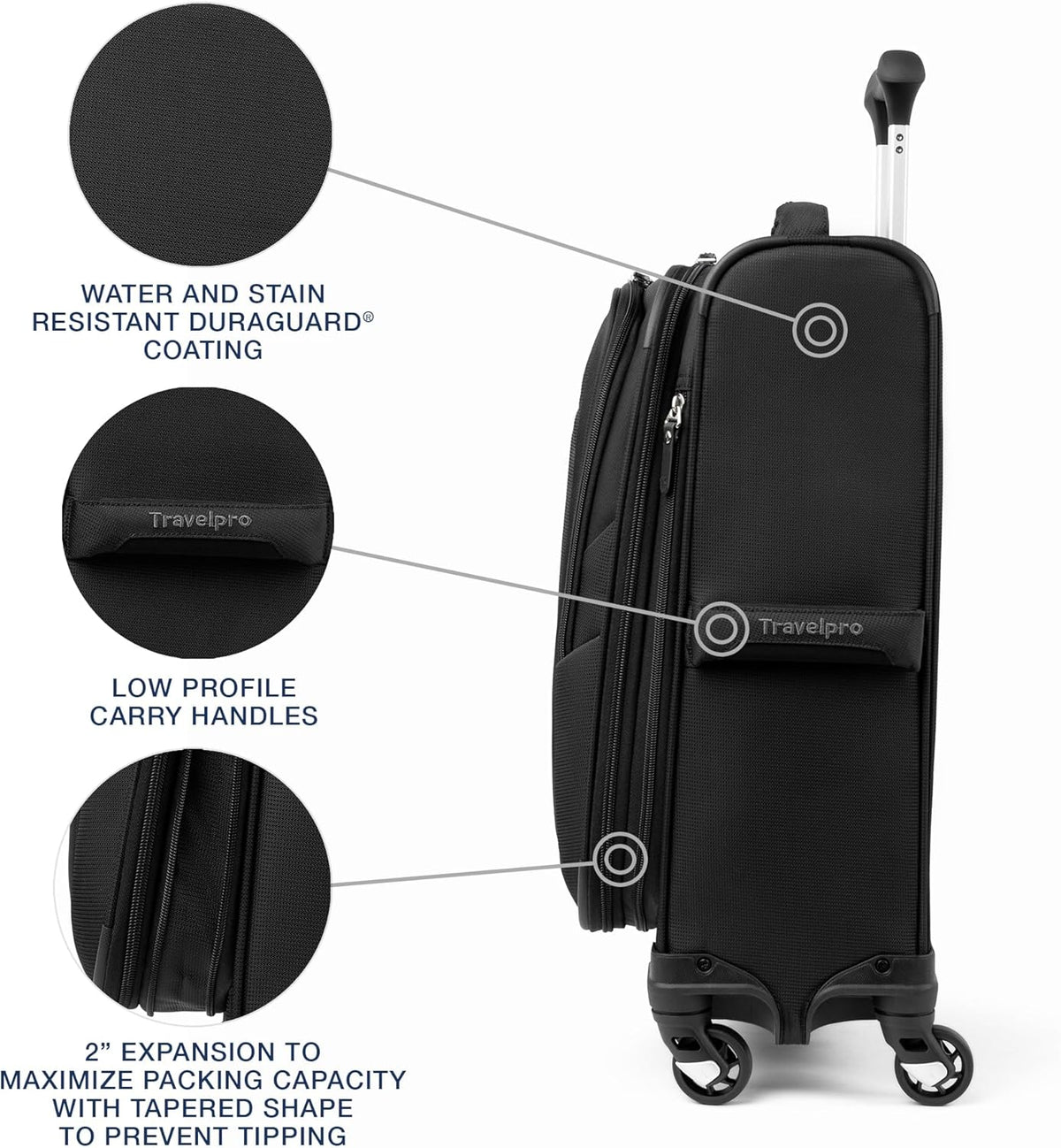 Maxlite 5 Softside Expandable Luggage with 4 Spinner Wheels, Lightweight Suitcase, Men and Women, Slate Green, Carry-on 21-Inch
