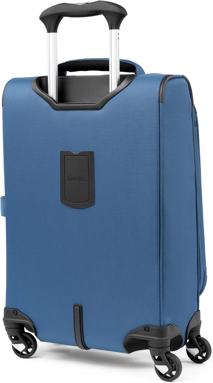 Maxlite 5 Softside Expandable Luggage with 4 Spinner Wheels, Lightweight Suitcase, Men and Women, Slate Green, Carry-on 21-Inch