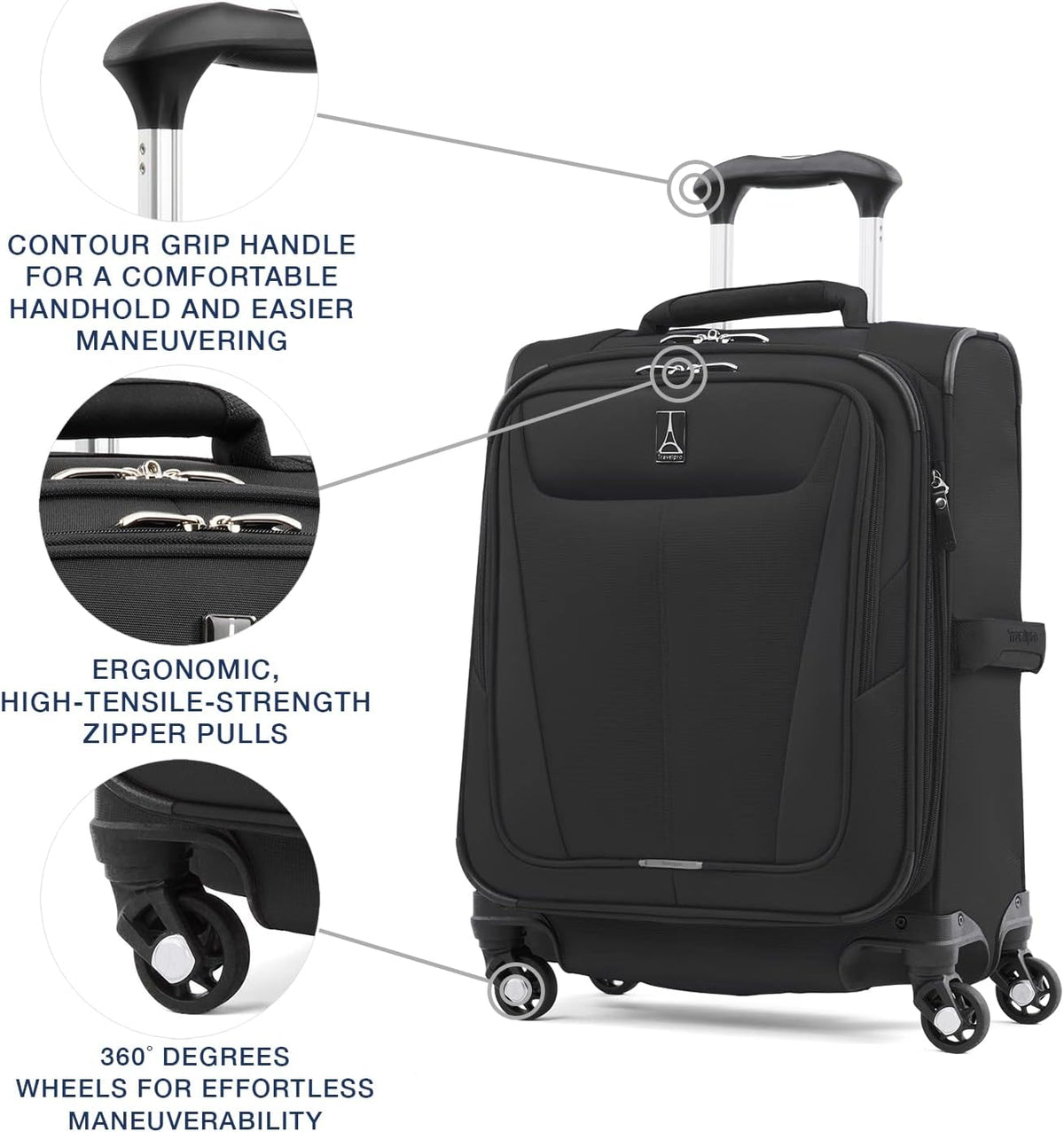 Maxlite 5 Softside Expandable Luggage with 4 Spinner Wheels, Lightweight Suitcase, Men and Women, Slate Green, Carry-on 21-Inch