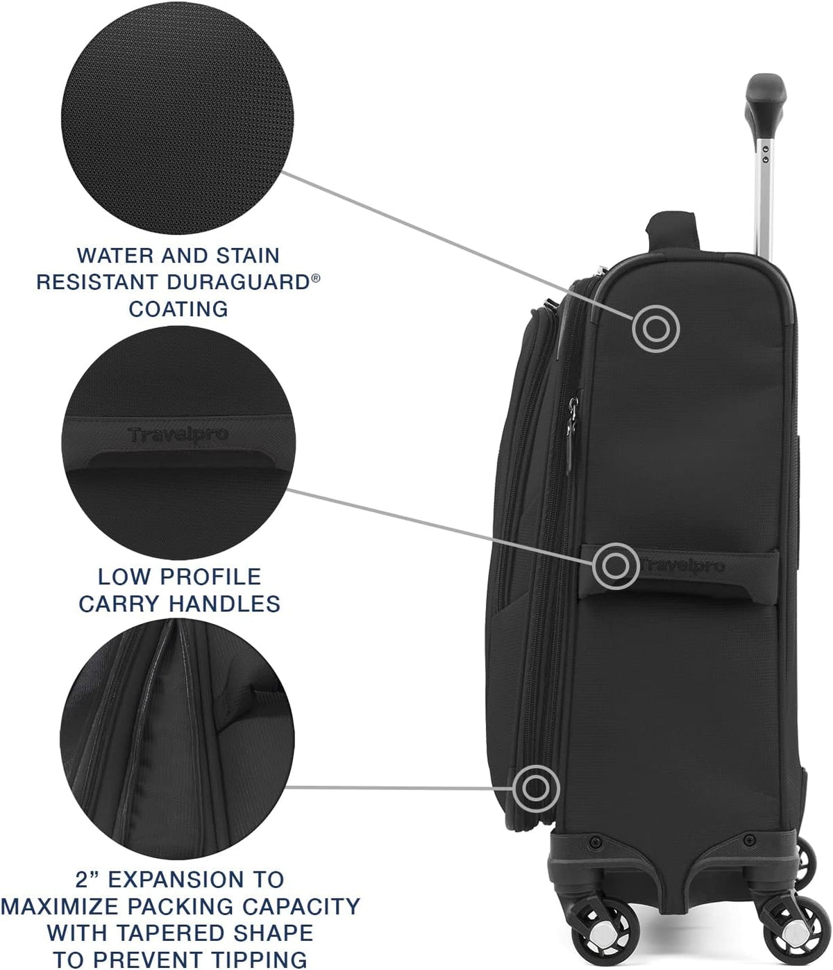 Maxlite 5 Softside Expandable Luggage with 4 Spinner Wheels, Lightweight Suitcase, Men and Women, Slate Green, Carry-on 21-Inch