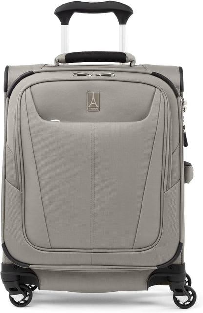 Maxlite 5 Softside Expandable Luggage with 4 Spinner Wheels, Lightweight Suitcase, Men and Women, Slate Green, Carry-on 21-Inch