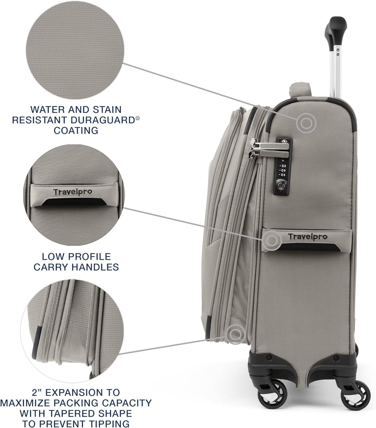 Maxlite 5 Softside Expandable Luggage with 4 Spinner Wheels, Lightweight Suitcase, Men and Women, Slate Green, Carry-on 21-Inch