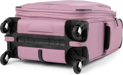 Maxlite 5 Softside Expandable Luggage with 4 Spinner Wheels, Lightweight Suitcase, Men and Women, Slate Green, Carry-on 21-Inch