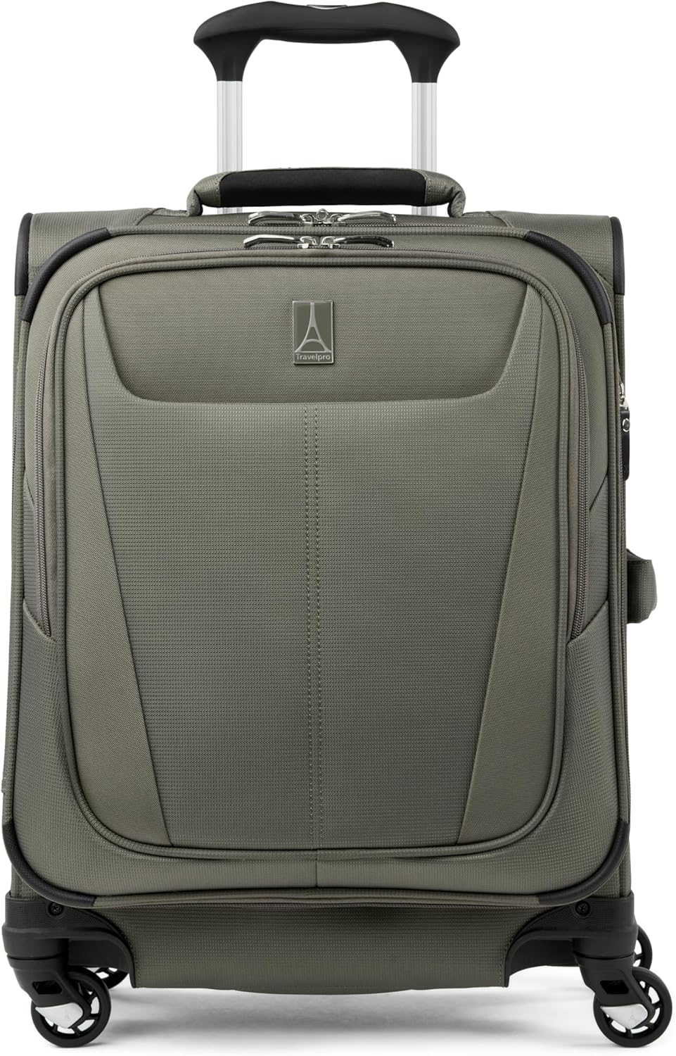 Maxlite 5 Softside Expandable Luggage with 4 Spinner Wheels, Lightweight Suitcase, Men and Women, Slate Green, Carry-on 21-Inch