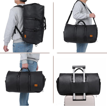 Convertible Travel Garment Bag,Carry on Garment Duffel Bag for Men Women - 2 in 1 Hanging Suitcase Suit Business Travel Bag