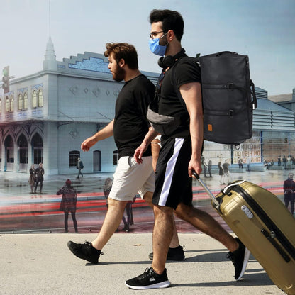 Convertible Travel Garment Bag,Carry on Garment Duffel Bag for Men Women - 2 in 1 Hanging Suitcase Suit Business Travel Bag
