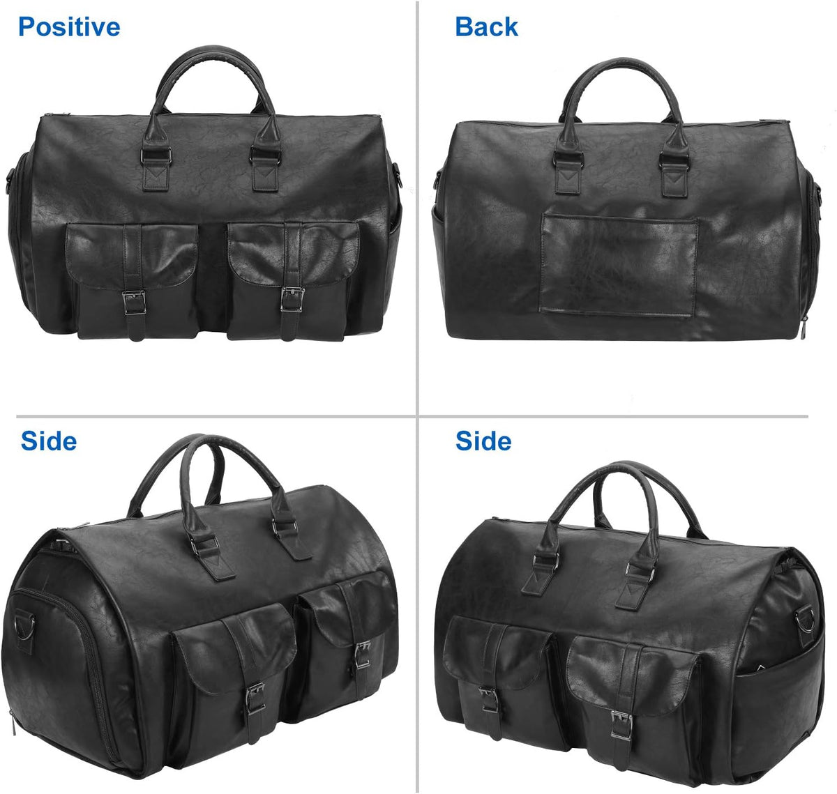 Convertible Travel Garment Bag,Carry on Garment Duffel Bag for Men Women - 2 in 1 Hanging Suitcase Suit Business Travel Bag