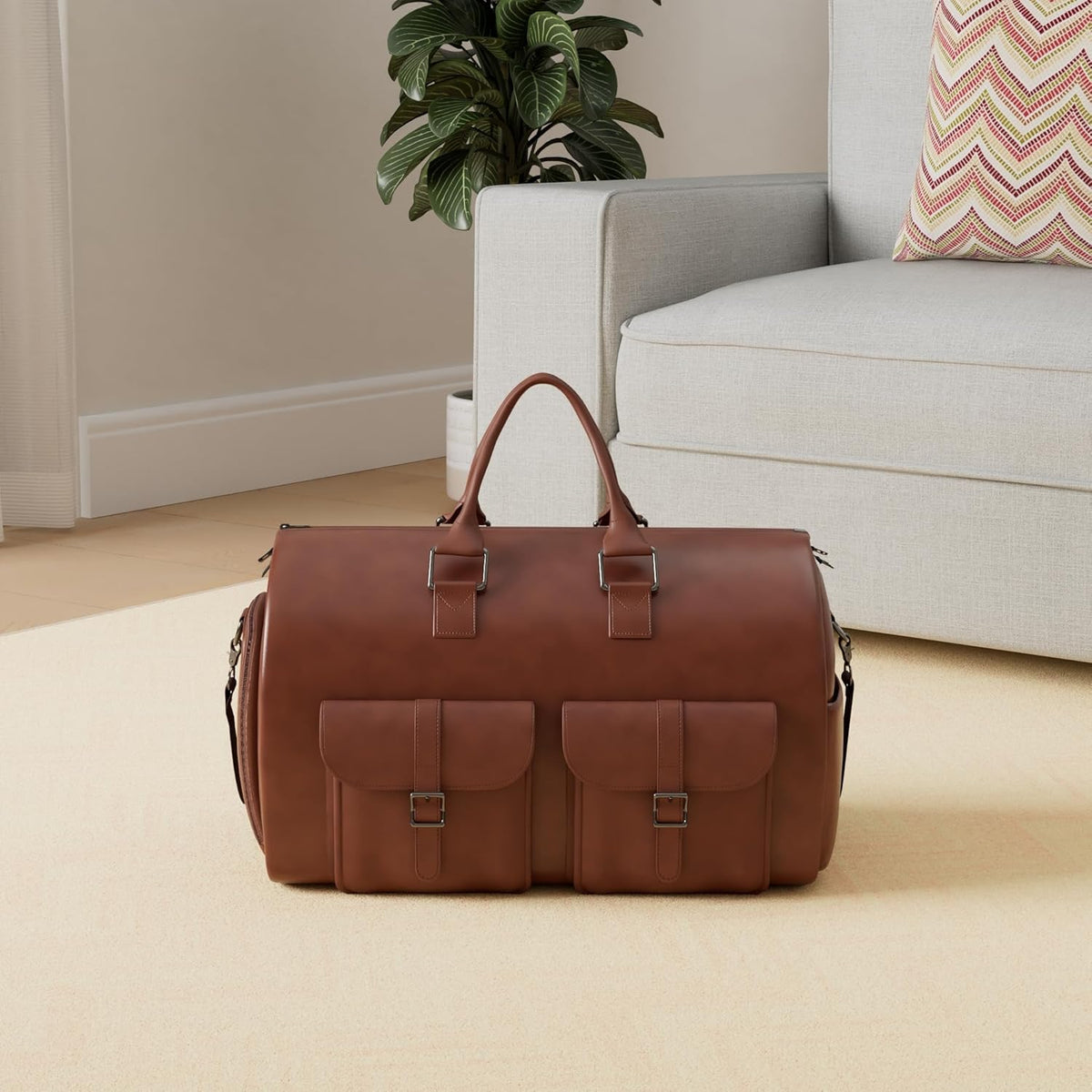 Convertible Travel Garment Bag,Carry on Garment Duffel Bag for Men Women - 2 in 1 Hanging Suitcase Suit Business Travel Bag