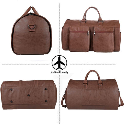 Convertible Travel Garment Bag,Carry on Garment Duffel Bag for Men Women - 2 in 1 Hanging Suitcase Suit Business Travel Bag