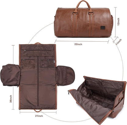 Convertible Travel Garment Bag,Carry on Garment Duffel Bag for Men Women - 2 in 1 Hanging Suitcase Suit Business Travel Bag