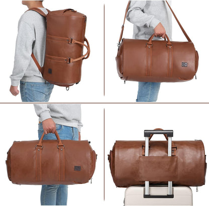 Convertible Travel Garment Bag,Carry on Garment Duffel Bag for Men Women - 2 in 1 Hanging Suitcase Suit Business Travel Bag