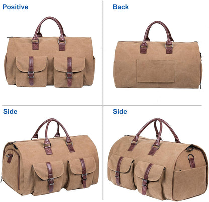 Convertible Travel Garment Bag,Carry on Garment Duffel Bag for Men Women - 2 in 1 Hanging Suitcase Suit Business Travel Bag