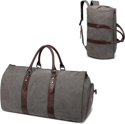 Convertible Travel Garment Bag,Carry on Garment Duffel Bag for Men Women - 2 in 1 Hanging Suitcase Suit Business Travel Bag