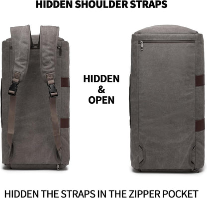 Convertible Travel Garment Bag,Carry on Garment Duffel Bag for Men Women - 2 in 1 Hanging Suitcase Suit Business Travel Bag