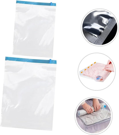 12pcs Travel Space Saver Bags Reusable Vacuum Compression Cloths Airtight Roll up Suitcase Organizers Moisture Packing Bags for Travel