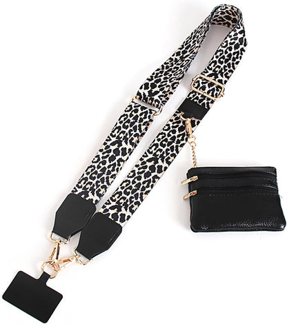 Clip and Go Strap for Phone with Wallet Crossbody,Phone Strap with Zippered Pouch,Phone Strap Crossbody Travel Bag