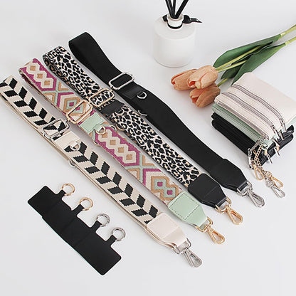 Clip and Go Strap for Phone with Wallet Crossbody,Phone Strap with Zippered Pouch,Phone Strap Crossbody Travel Bag