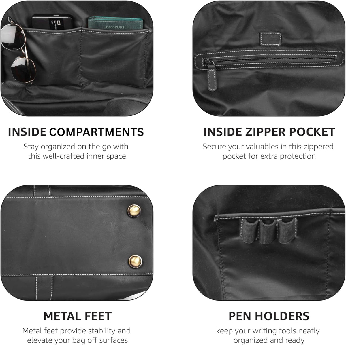 Leather Duffle Bag for Men Women 20 Inch 25L Vintage Brown | Water Resistant Full Grain Leather Duffel Bag, Stylish Travel Weekender Carry-On Sports Gym Overnight Luggage, Toiletry