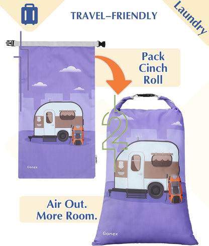 Compression Packing Cubes, 6pcs Expandable Storage Travel Luggage Bags Organizers with Shoe Bag Laundry Bag, Travel Cubes for Suitcase Carry On (Flowers)