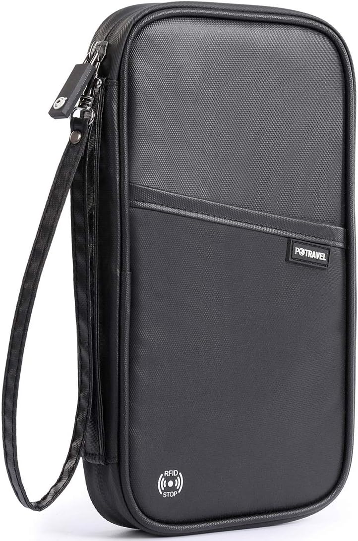 RFID Travel Passport Wallet, Family Passport Holder, Trip Document Organizer P.Travel Series