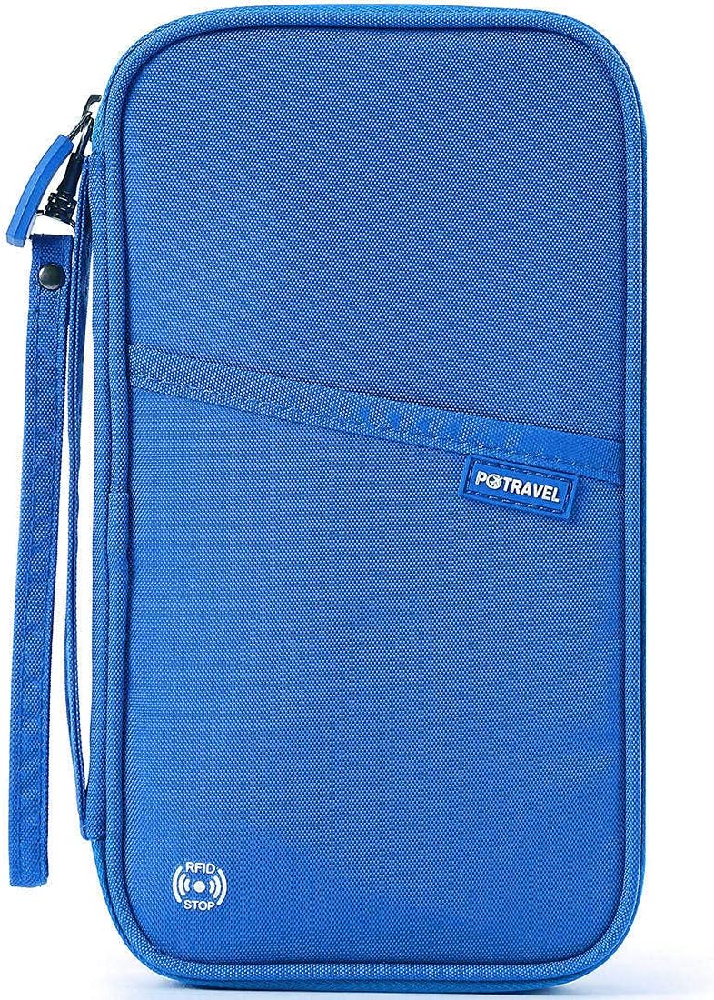 RFID Travel Passport Wallet, Family Passport Holder, Trip Document Organizer P.Travel Series