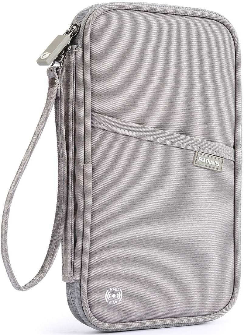 RFID Travel Passport Wallet, Family Passport Holder, Trip Document Organizer P.Travel Series