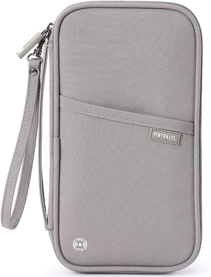 RFID Travel Passport Wallet, Family Passport Holder, Trip Document Organizer P.Travel Series
