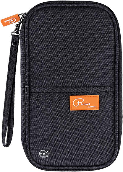 RFID Travel Passport Wallet, Family Passport Holder, Trip Document Organizer P.Travel Series