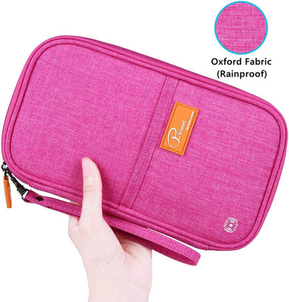 RFID Travel Passport Wallet, Family Passport Holder, Trip Document Organizer P.Travel Series