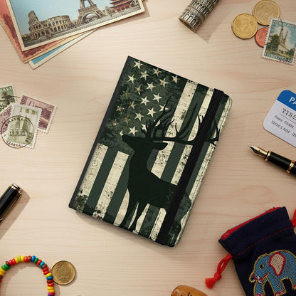 Passport Cover,RFID Blocking,Large Capacity Multi-Slot Travel Passport Wallet for Men & Women - Dark Raven - Colors C