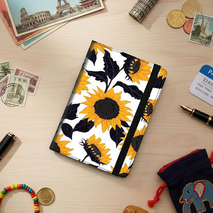 Passport Cover,RFID Blocking,Large Capacity Multi-Slot Travel Passport Wallet for Men & Women - Dark Raven - Colors C