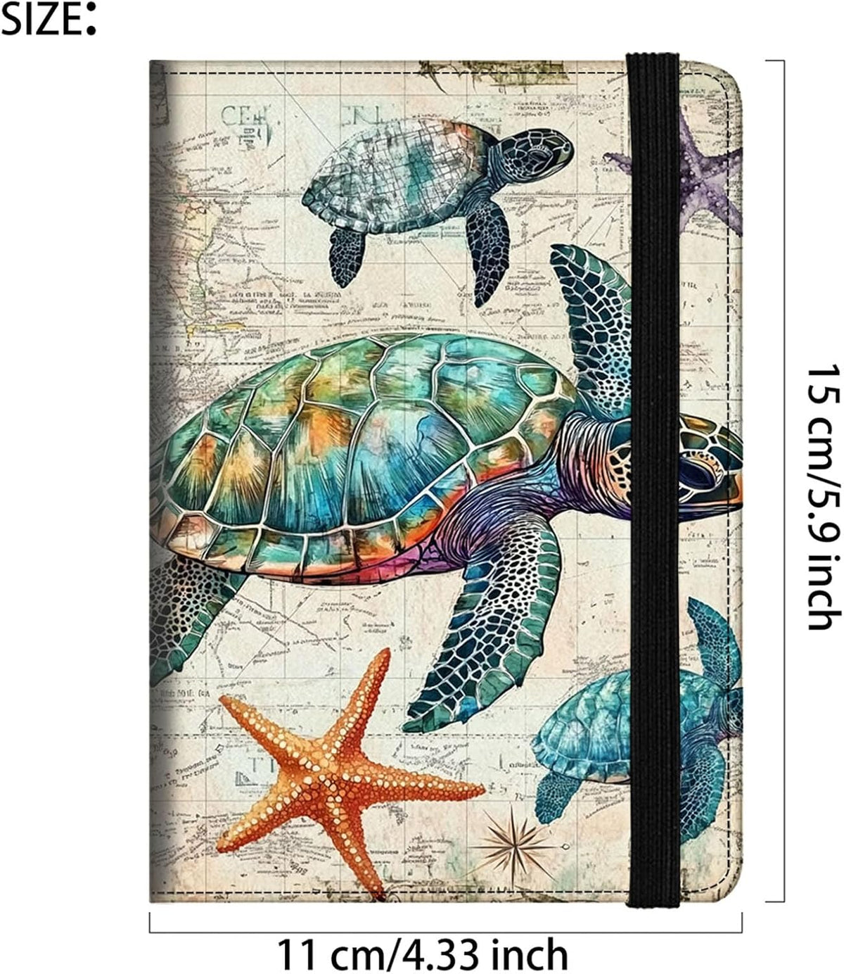 Passport Cover,RFID Blocking,Large Capacity Multi-Slot Travel Passport Wallet for Men & Women - Dark Raven - Colors C