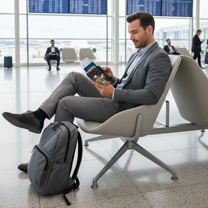 Passport Cover,RFID Blocking,Large Capacity Multi-Slot Travel Passport Wallet for Men & Women - Dark Raven - Colors C